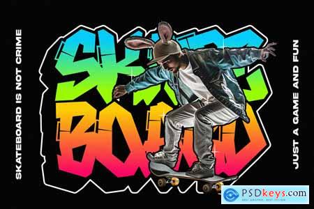 Skate Crash  Wild Graffiti Font
