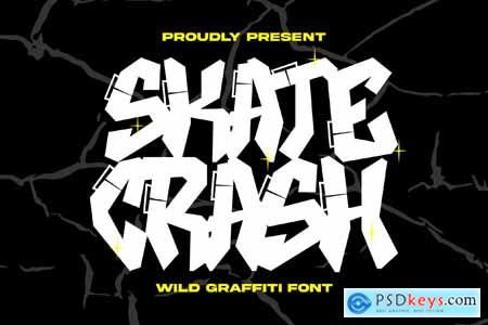 Skate Crash  Wild Graffiti Font