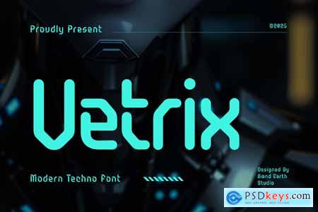 Vetrix Modern Techno Font