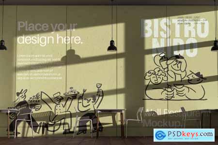 Restaurant Wall Mockup