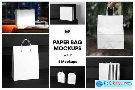 Paper Shopping Bag Mockups vol.7
