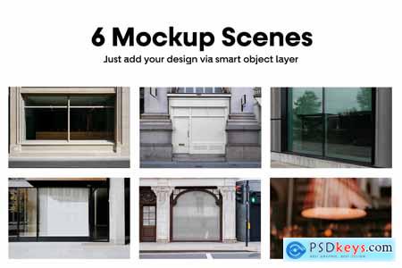 Storefront Mockups vol.9 - Restaurant