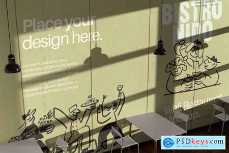 Restaurant Wall Mockup