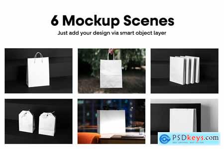 Paper Shopping Bag Mockups vol.7