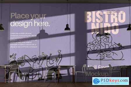 Restaurant Wall Mockup