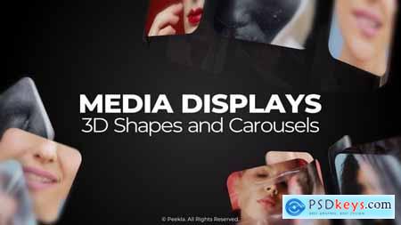 Media Displays - 3D Shapes and Carousels 58200363