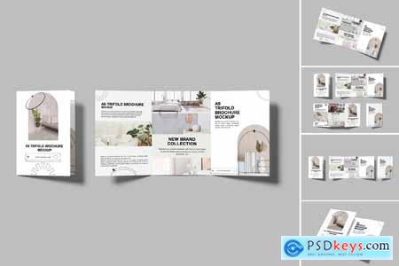 A5 Trifold Brochure Mockup A5 Trifold Brochure Mockup