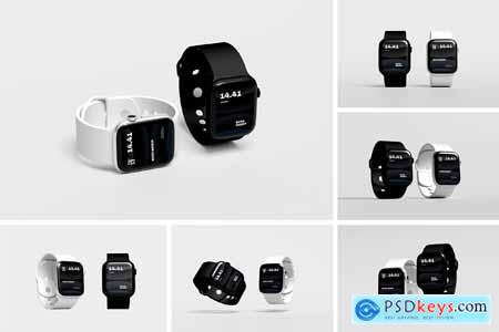 Digital Smartwatch Screen Mockup