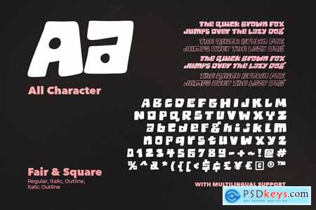 Fair Square - Chunky Bold Font