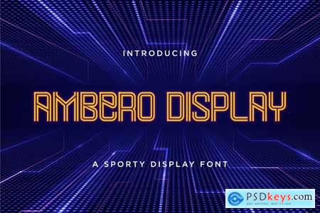 Ambero  Sporty Display Font