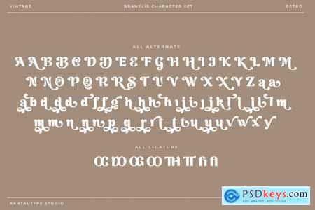 Branelis Retro Vintage Font
