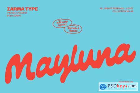 Mayluna - Bold Script Font