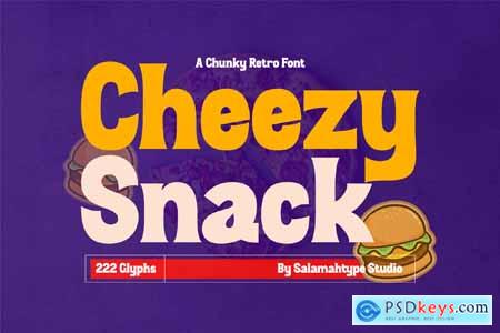 Cheezy Snack  Chunky Retro Font