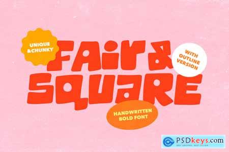 Fair Square - Chunky Bold Font