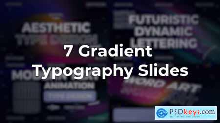Vertical Gradient Typography 58274602