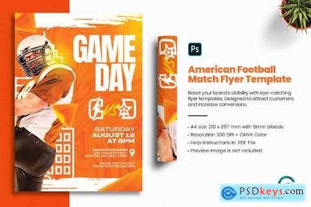 American Football Match Flyer Template