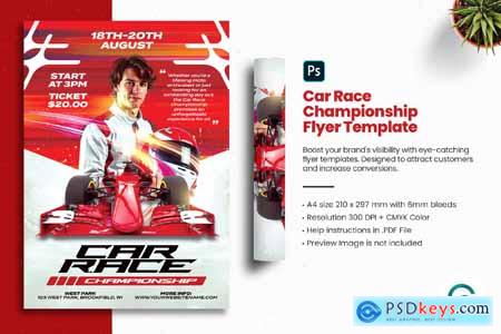 Car Race Championship Flyer Template