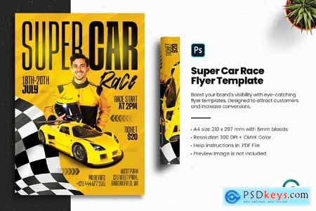 Super Car Race Flyer Template