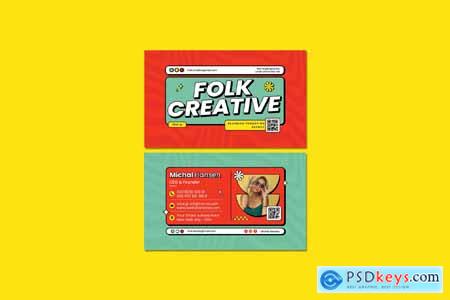 Folk Creative Business Card