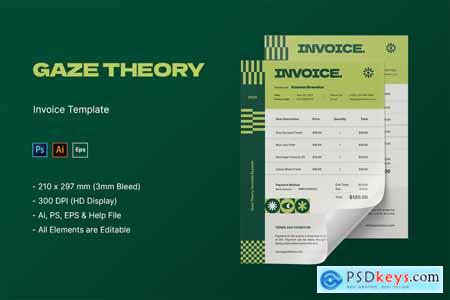 Gaze Theory Eyewear - Invoice Template