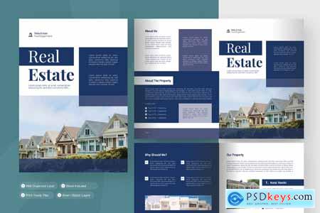 Blue Property - Bifold Brochure
