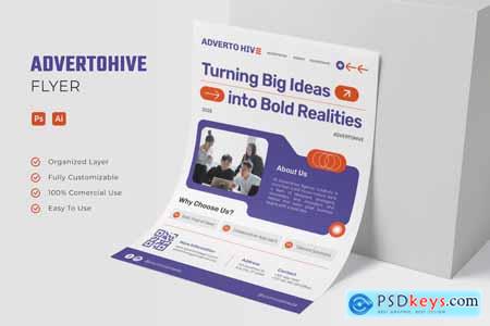 Advertohive Agency Purple Business - Flyer