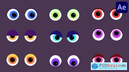 Cartoon Eyes Icons After Effects 58263977