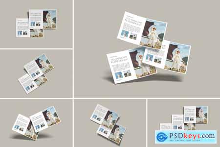 A5 Landscape Flyer Mockup