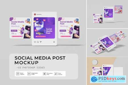 Social Media Post Mockup Social Media Post Mockup