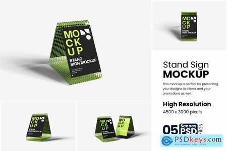 Stand Sign Mockup