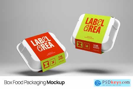 Box Food Packaging Mockup