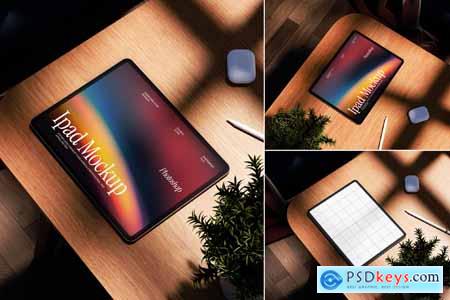 iPad Pro on Table Mockup
