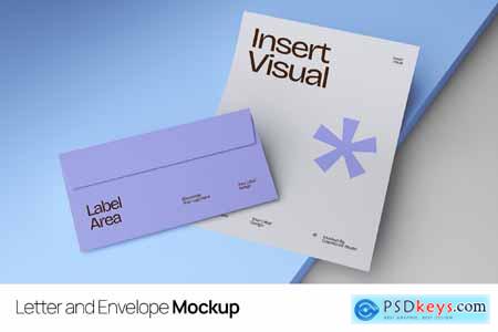 Letter and Envelope Mockup