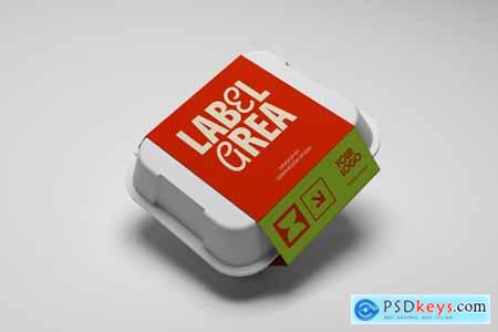 Box Food Packaging Mockup