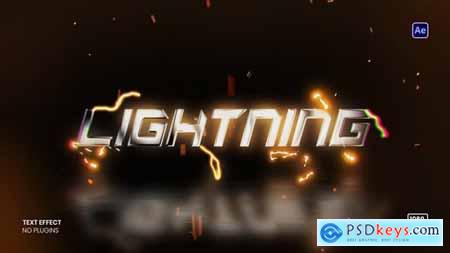 Electric Lightning Text Animation 58310572