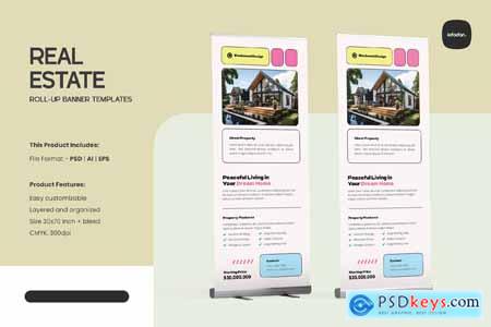 Real Estate Roll-up Banner 66CX4VJ