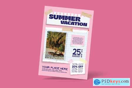 Summer Vacation Flyer ZAZY2AS
