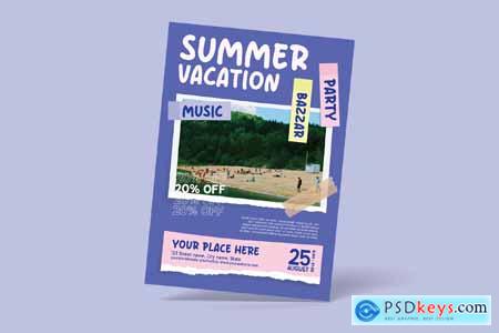 Summer Vacation Flyer 67JWWFD