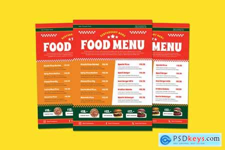 Food Menu Template Flyer