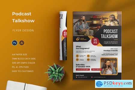 Podcast Talkshow Flyer