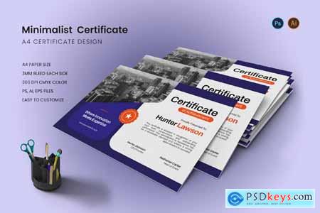Minimalist Certificate
