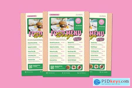 Retro Restaurant Menu Flyer