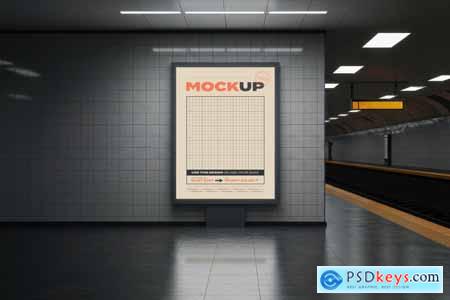 Subway Station Billboard Mockups