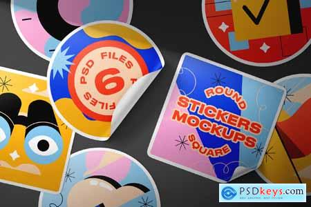 Vinyl Stickers Mockups