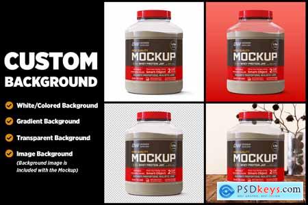 5 lbs Whey Protein Jar Mockup vol. D3-Lite