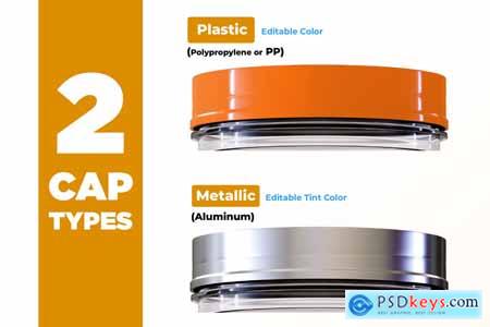 5 lbs Whey Protein Jar Mockup vol. D3-Lite