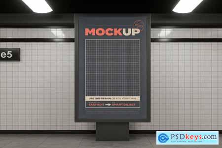 Subway Station Billboard Mockups