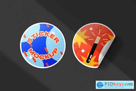 Vinyl Stickers Mockups