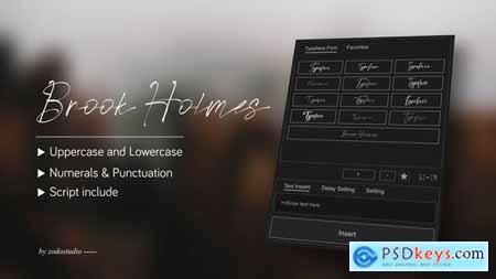 Animated Typeface - Brook Holmes 58361958