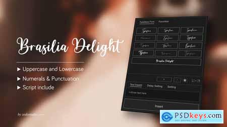 Animated Typeface - Brasilia Delight 58361955